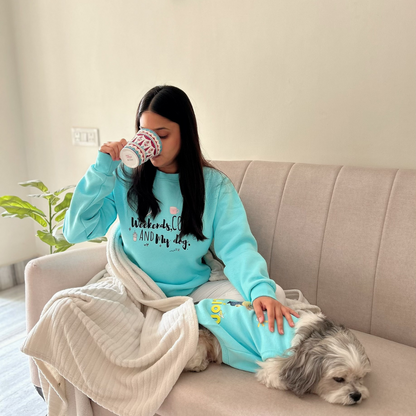 "Weekends, Coffee & My Dog" Hooman Fleece Sweatshirt