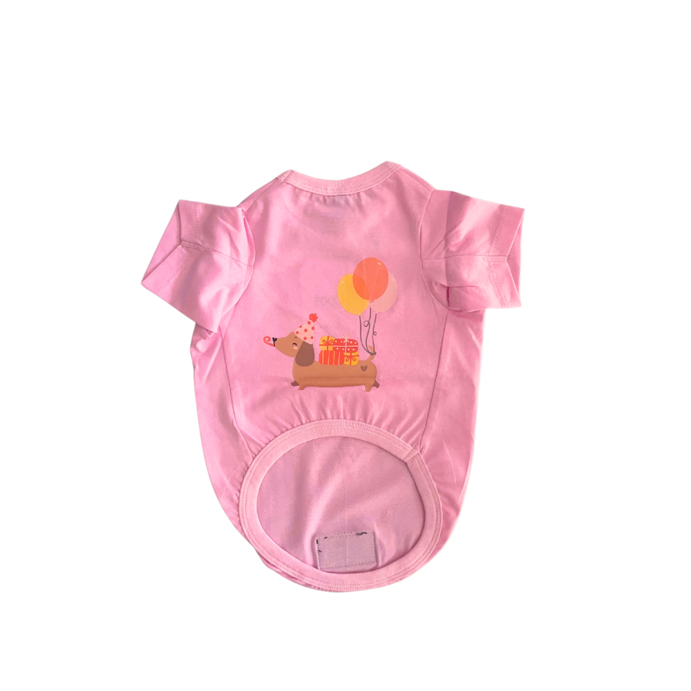 Bday Edit Barkday Cutie T-shirt Baby Pink