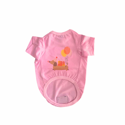 Bday Edit Barkday Cutie T-shirt Baby Pink