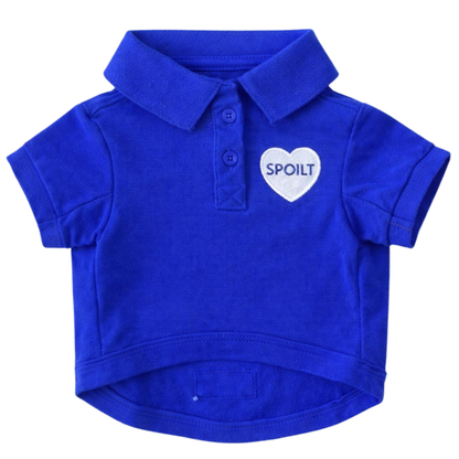 Dog Polo T-Shirt – Spoilt (Blue)