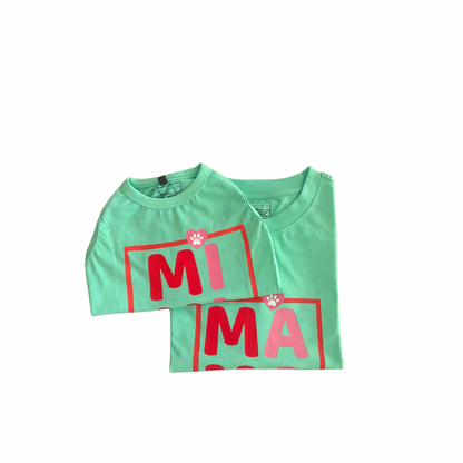 Twinning Mama T-shirt Aqua Green