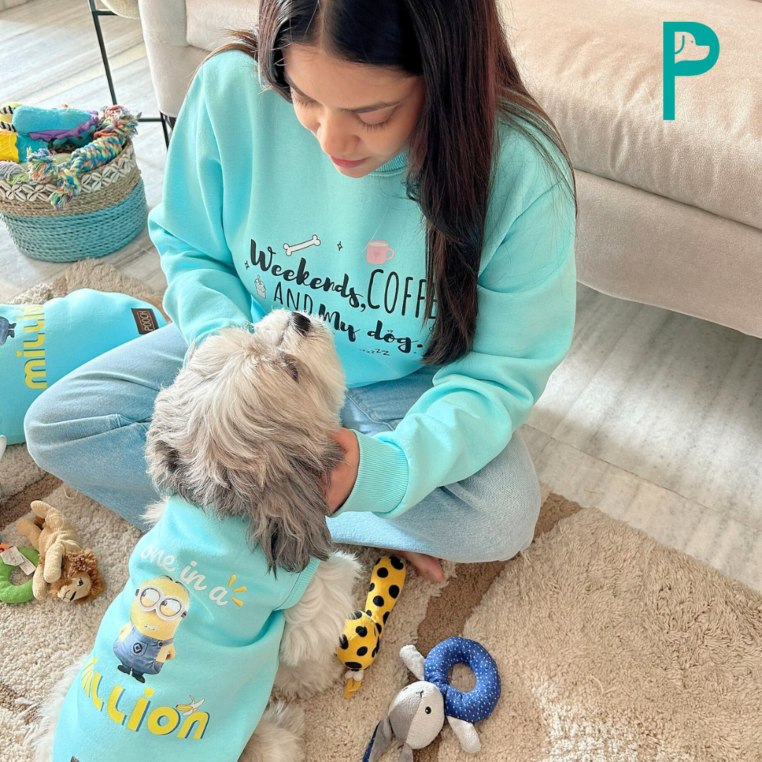 "Weekends, Coffee & My Dog" Hooman Fleece Sweatshirt
