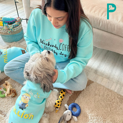 "Weekends, Coffee & My Dog" Hooman Fleece Sweatshirt