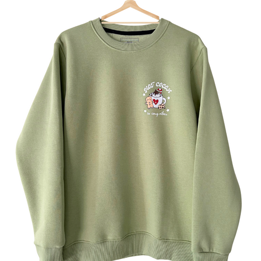Hot Cocoa Cozy Vibes Twinning Hooman Fleece Sweatshirt