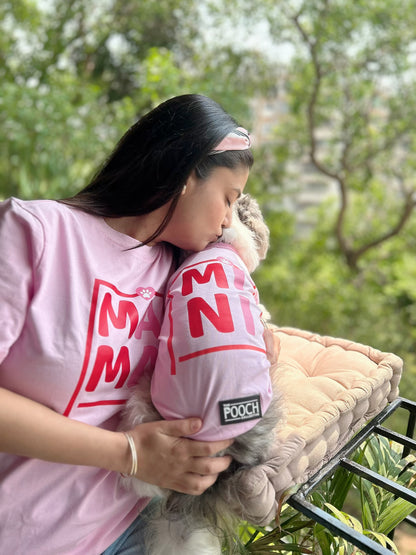 Twinning Mama T-shirt Baby Pink