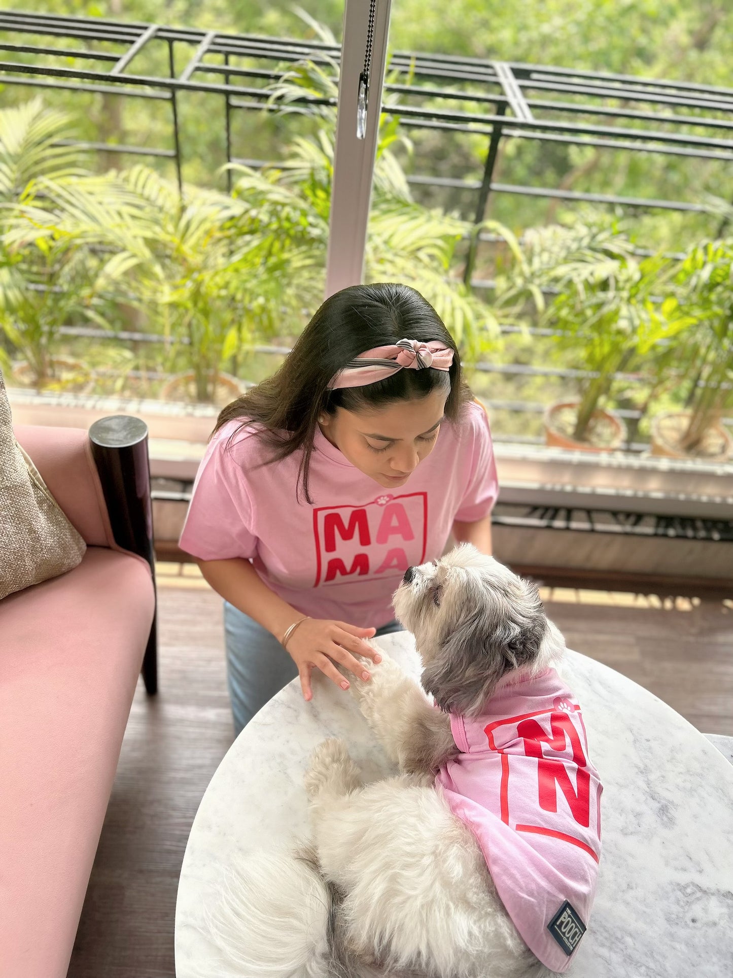 Twinning Mama T-shirt Baby Pink