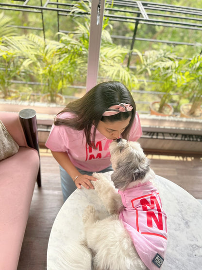 Twinning Mama T-shirt Baby Pink