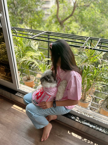 Twinning Mama T-shirt Baby Pink